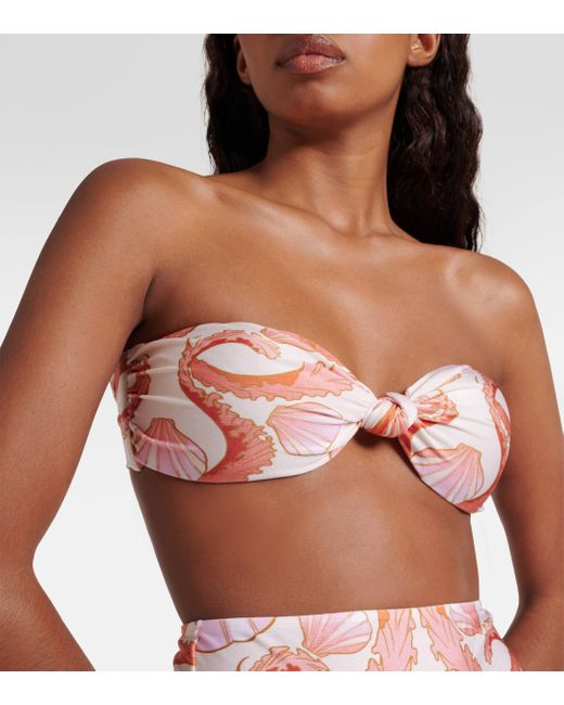 Bikini Seashell a taille haute Adriana Degreas en coloris Pink