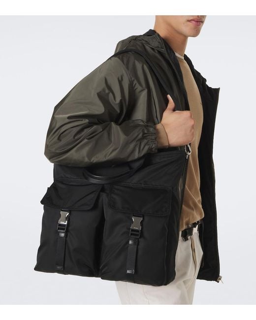 Bolso Explore De Re-Nylon Prada de hombre de color Black