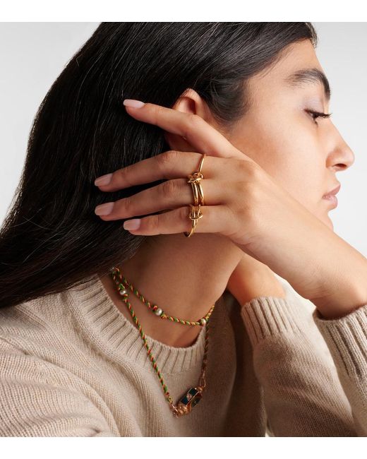 Spinelli Kilcollin Metallic Aquarius 18kt Gold Linked Rings