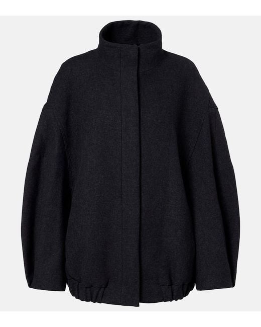 Dries Van Noten Blue Balloon-Sleeve Jacket