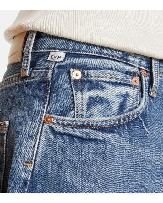 Citizens of Humanity Blue Marlow Long Denim Shorts