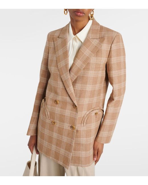 Blazer Seven Seas Everyday de algodon, lino y lana Blazé Milano de color Brown