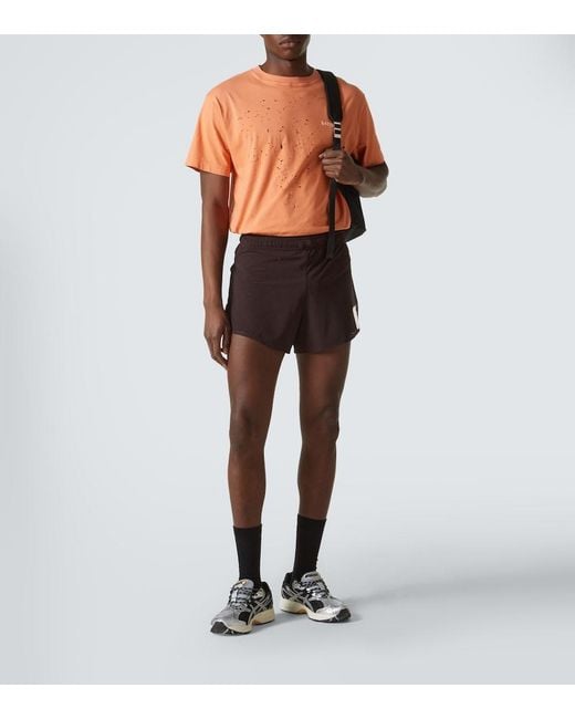 Satisfy Brown Space-O 2.5 Distance Running Shorts for men