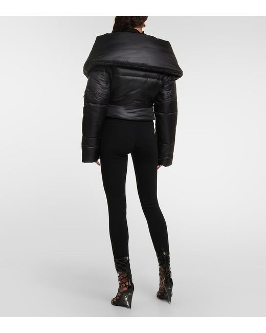Alaïa Black Cropped Puffer Jacket