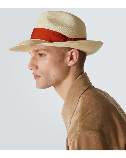 Borsalino Natural Amedeo Straw Panama Hat for men