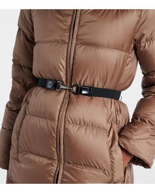 Max Mara Brown The Cube Seipar Quilted Down Coat
