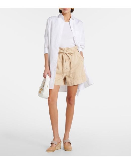 Malone Souliers Natural Siena 70 Leather Espadrille Wedges
