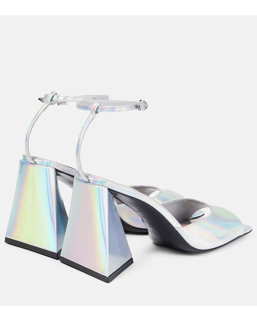 The Attico White Piper Sandals