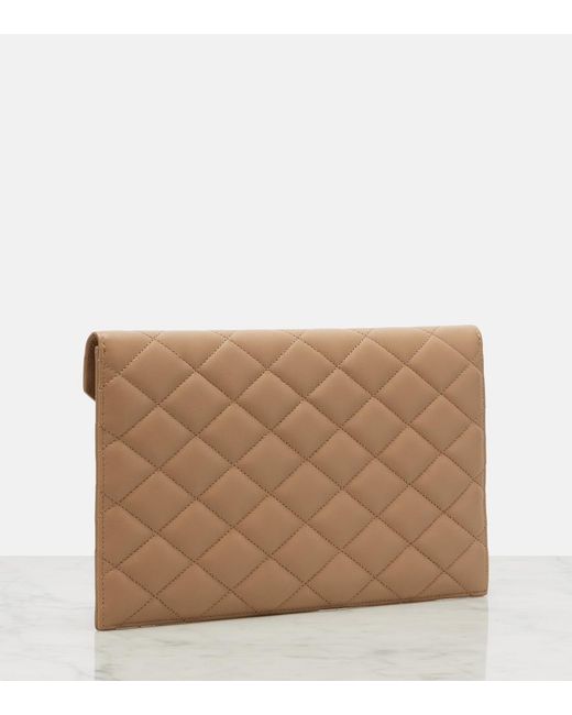 Bustina Cassandre di Saint Laurent in Natural