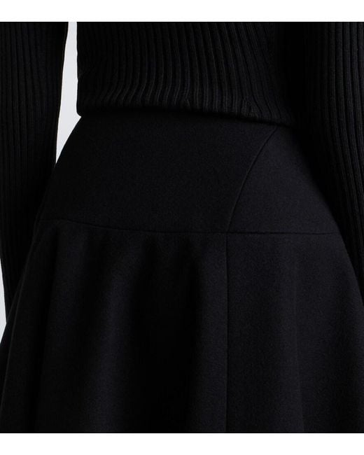 Alaïa Black Wool Miniskirt