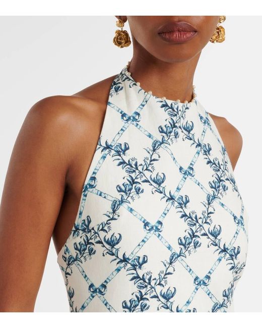 Abito Midi di Agua Bendita in White