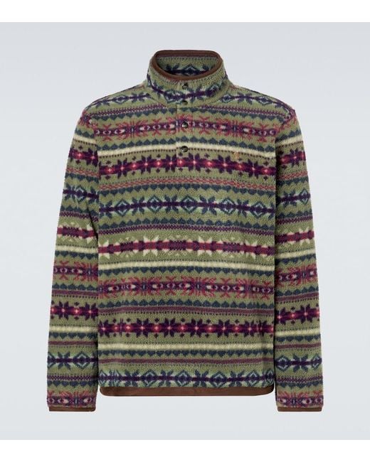 Polo Ralph Lauren Gray Printed Teddy Sweater for men