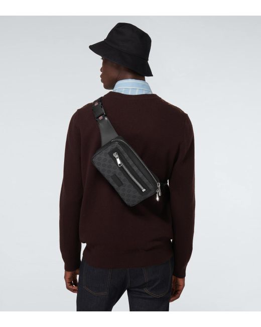 Gucci Leather GG Supreme Belt Bag in 