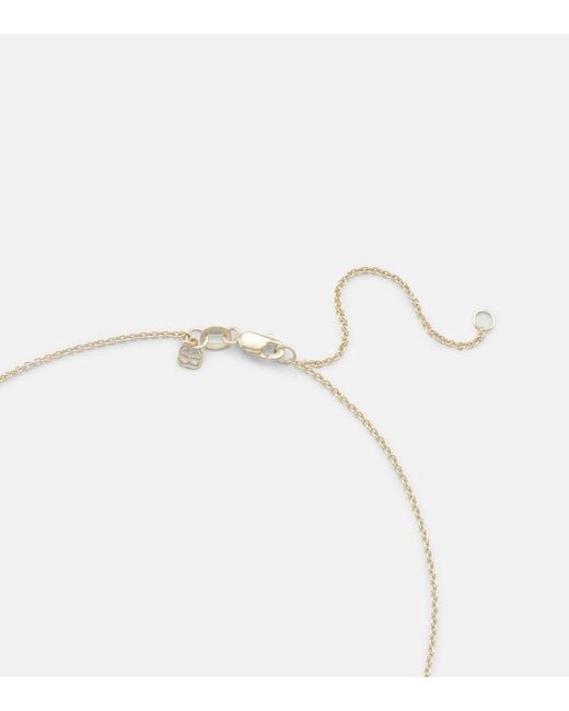 Sydney Evan White Champagne Bottle 14Kt Pendant Necklace With Diamonds
