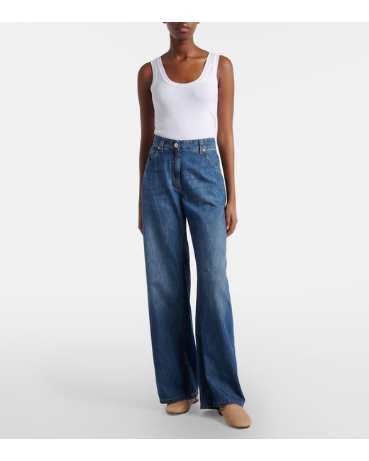 Jean Ample Brunello Cucinelli en coloris Blue
