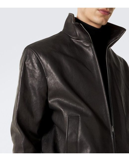 Valentino Black Leather Jacket for men