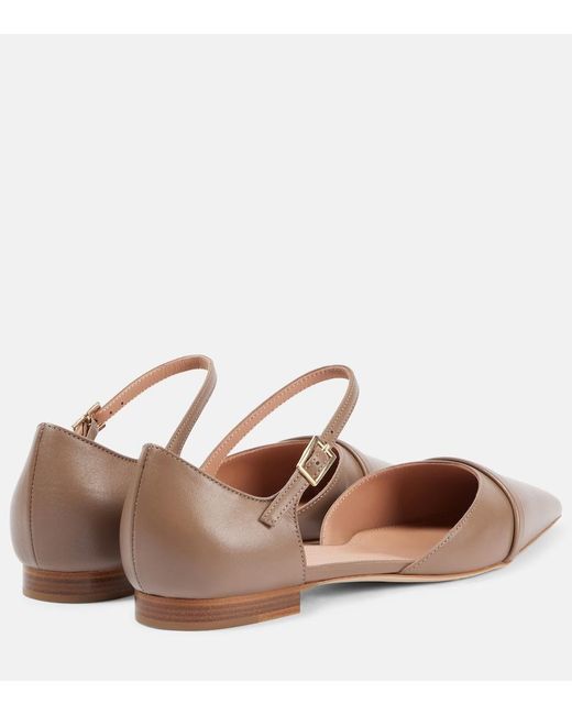 Malone Souliers Brown Ulla Leather Flats