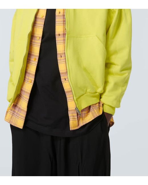 Hoodie layered unity sports icon oversize Balenciaga de hombre de color Yellow