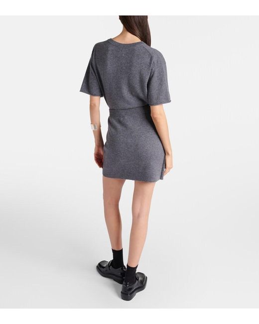 Lisa Yang Gray Mette Cashmere Wrap Skirt