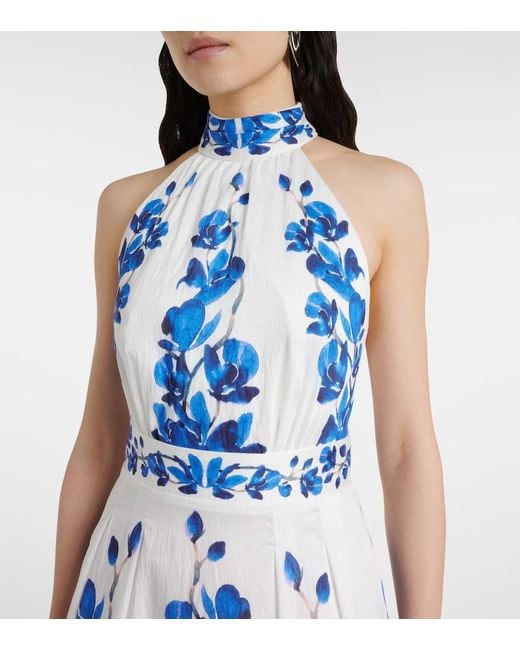 Rebecca Vallance Orchid Blues Floral Maxi Dress