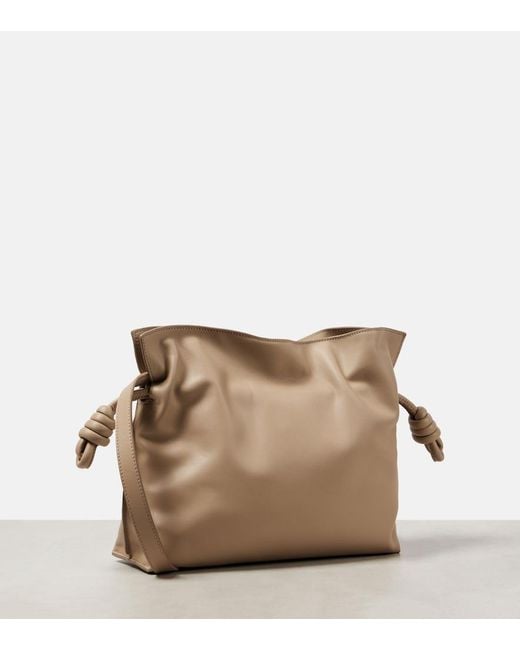 Loewe Natural Flamenco Medium Leather Clutch