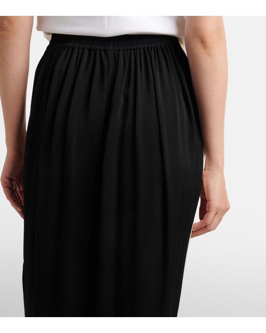 Alaïa Black Cady Straight Pants