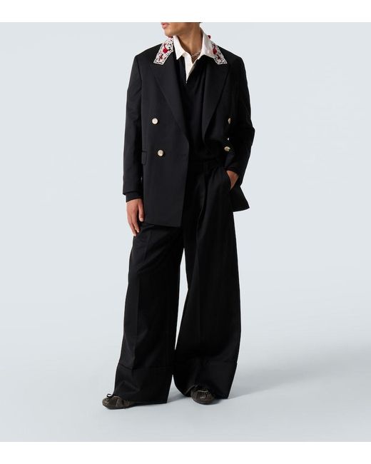 Blazer Cruzado Adornado Simone Rocha de hombre de color Black