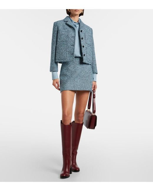 Camisa De Seda Gucci de color Blue