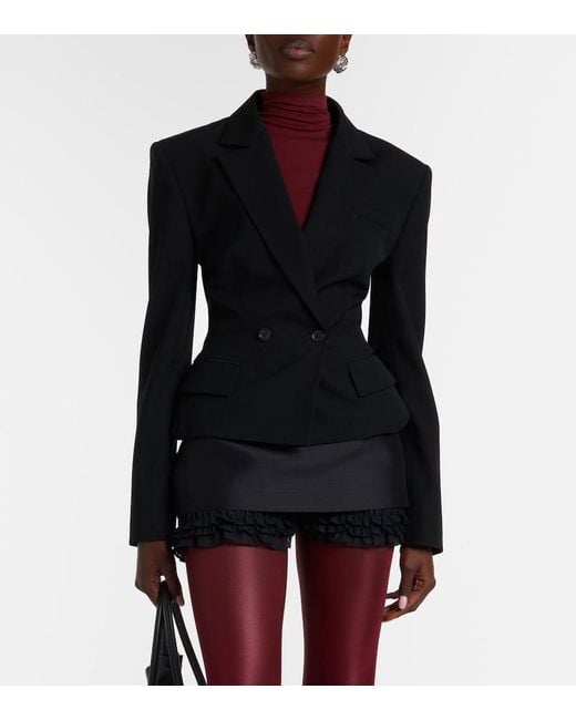 Wolford Red Turtleneck Bodysuit