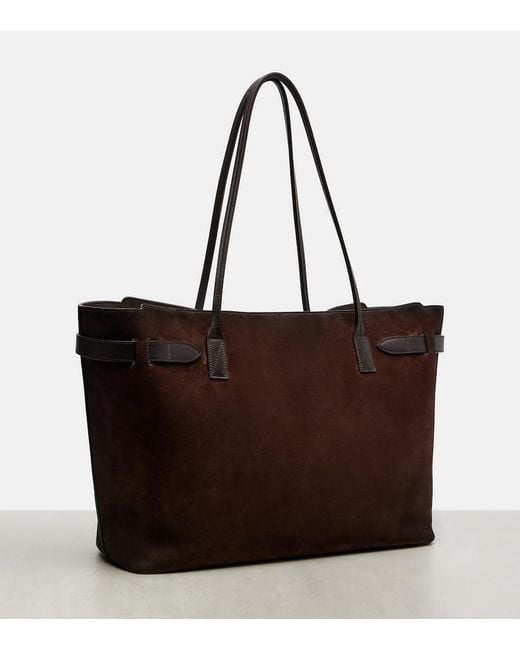 Balenciaga Brown Bel Air Large Suede Tote Bag