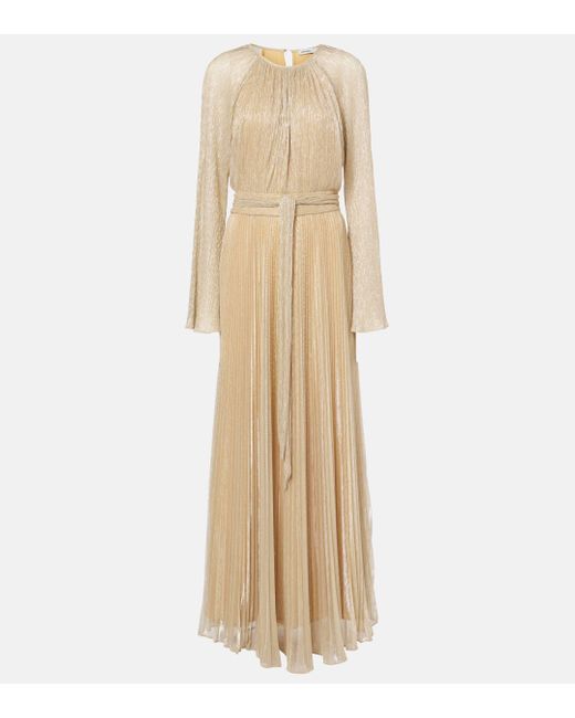 Jonathan Simkhai Natural Pleated Gown