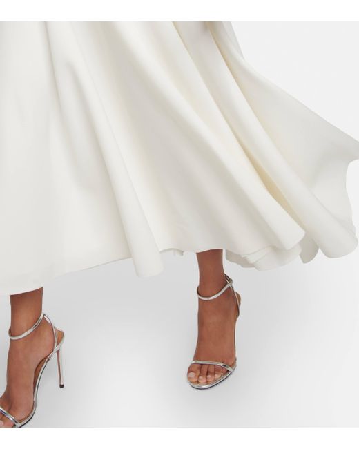 Roksanda White Bridal Calmina Crepe Maxi Dress