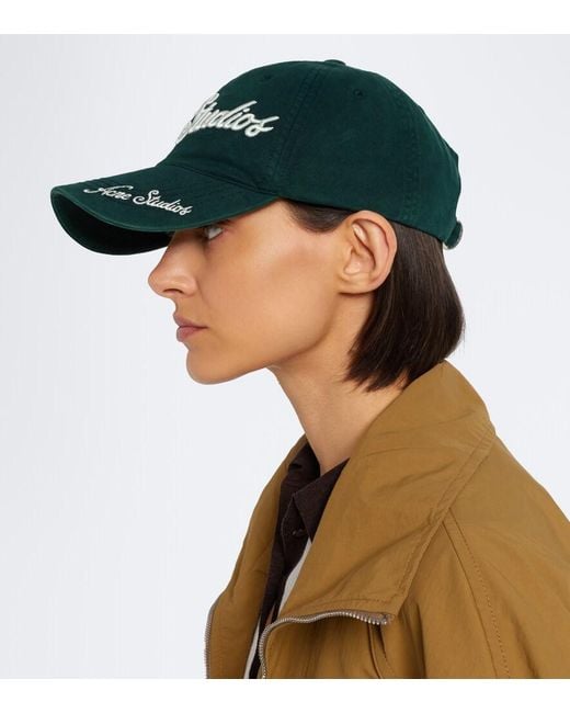 Cappello Da Baseball di Acne in Green