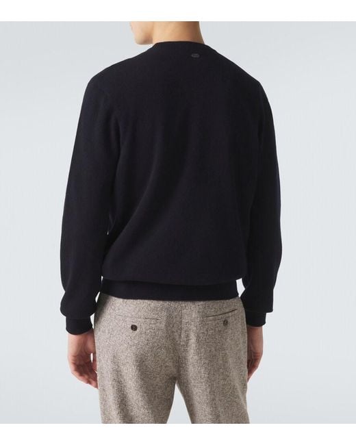 Agnona Blue Cashmere Sweater for men