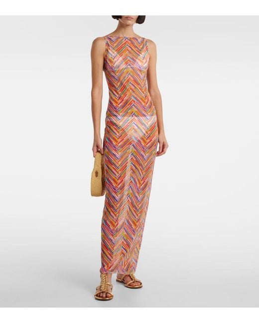 Missoni Pink Zigzag Beach Dress