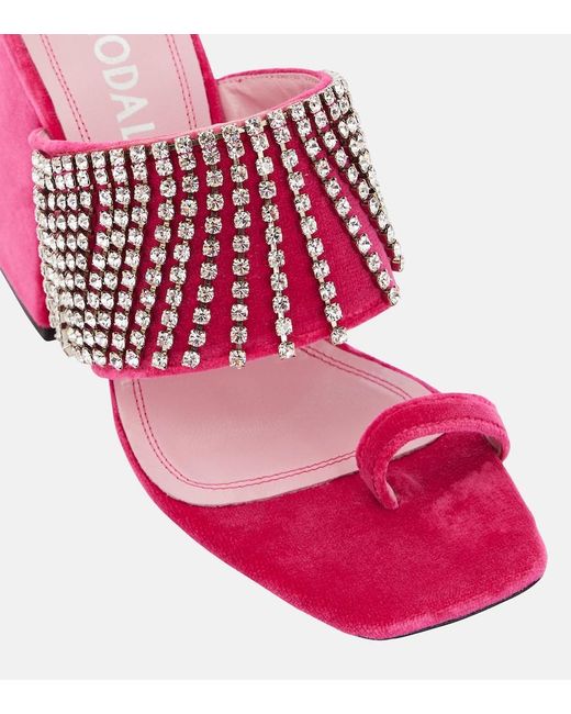 NODALETO Pink Bulla Preston Leather Sandals