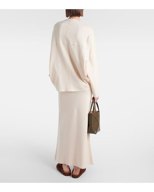 FFORME Natural Oversized Wool And Cotton Sweater