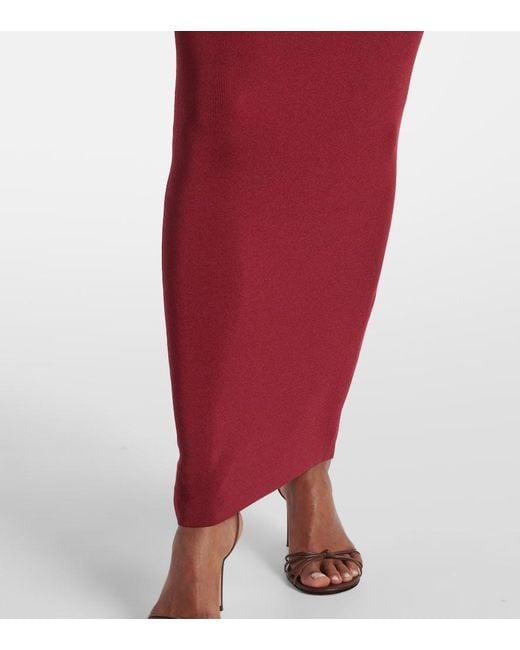 Roland Mouret Gathered Jersey Maxi Dress