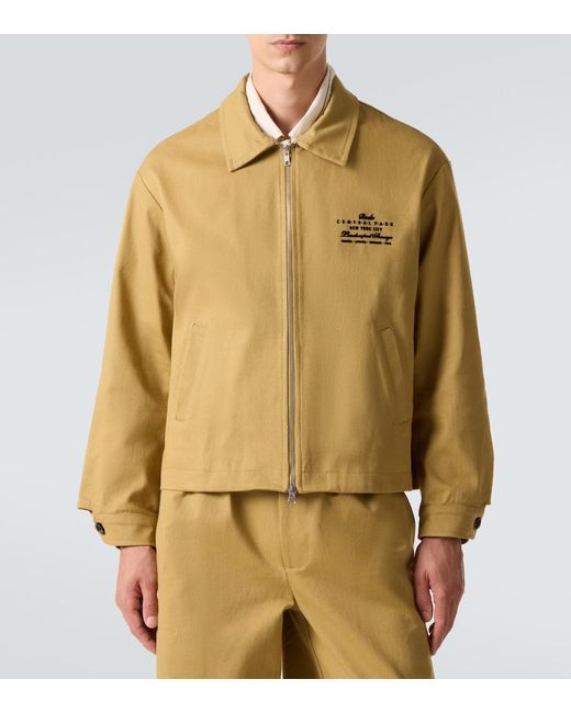 Bode Yellow Central Park Cotton Blouson Jacket for men