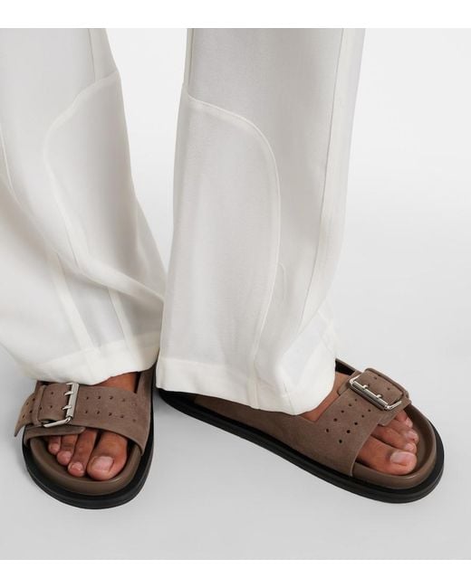 A.Emery Brown Leon Suede Slides