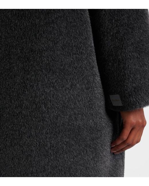 Max Mara Black Cube Orion Alpaca And Wool Down Coat
