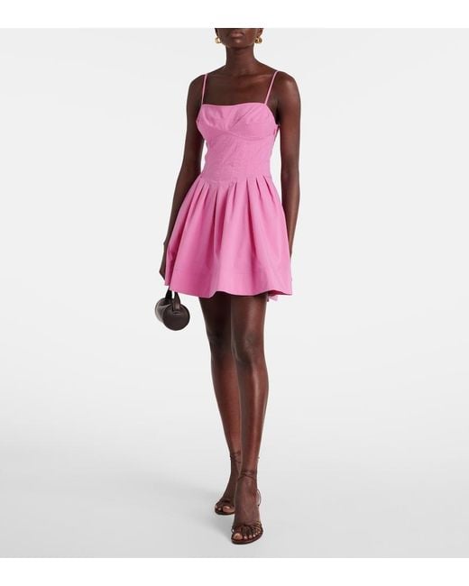 Abito Corto Kitt di Jonathan Simkhai in Pink