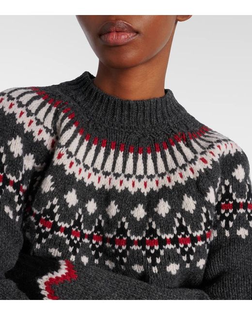 Alanui Black Sweet Winter Virgin Wool Sweater