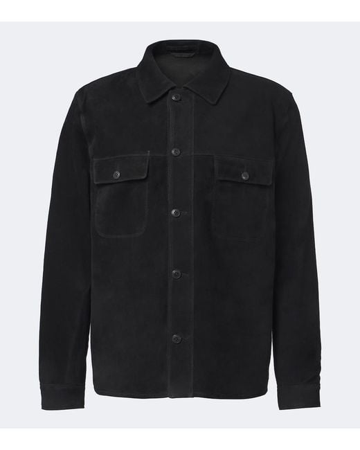 Giacca Camicia di Sunspel in Black da Uomo