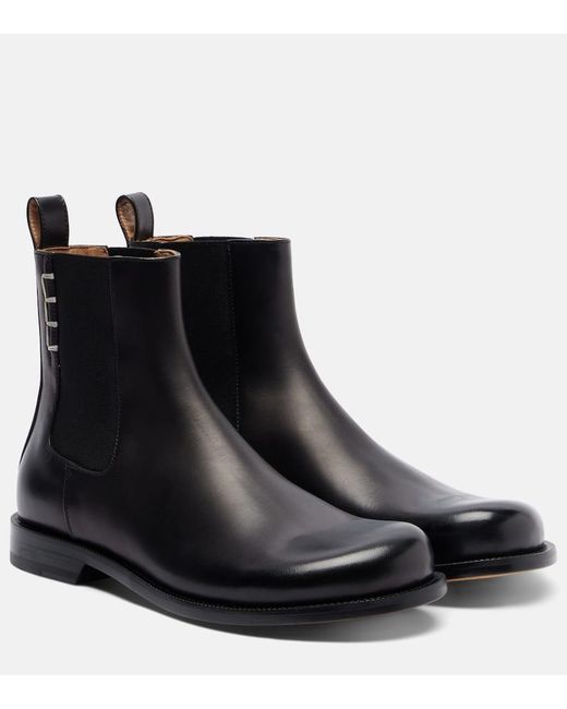 J.W. Anderson Black Chelsea Boots Aus Leder