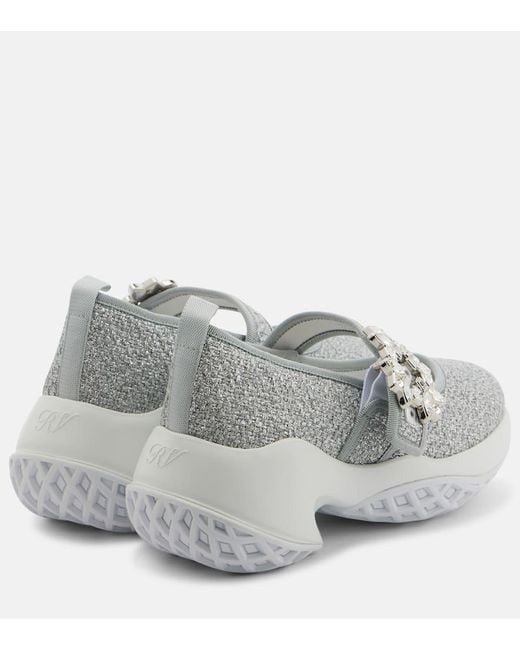 Roger Vivier Gray Viv Run Sneakers