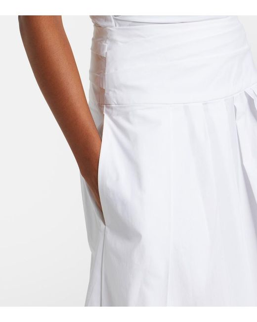 Proenza Schouler White Label Nessa Cotton-Blend Midi Skirt