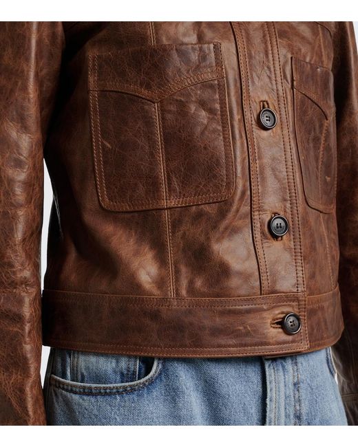 Nili Lotan Brown Susannah Leather Jacket