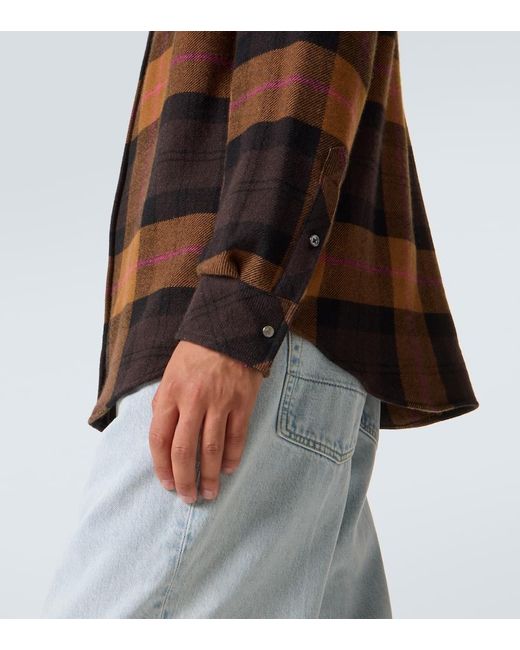 Camicia di God's True Cashmere in Brown da Uomo