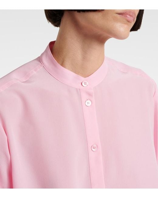 Stella McCartney Pink Iconic Silk Shirt